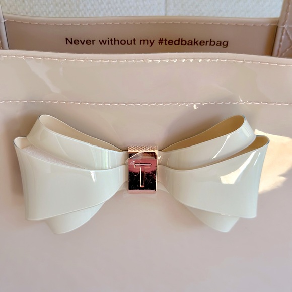 NWT, Ted Baker Dusty Pink Bow Detail Large Icon Tote Bag - Picture 3 of 7